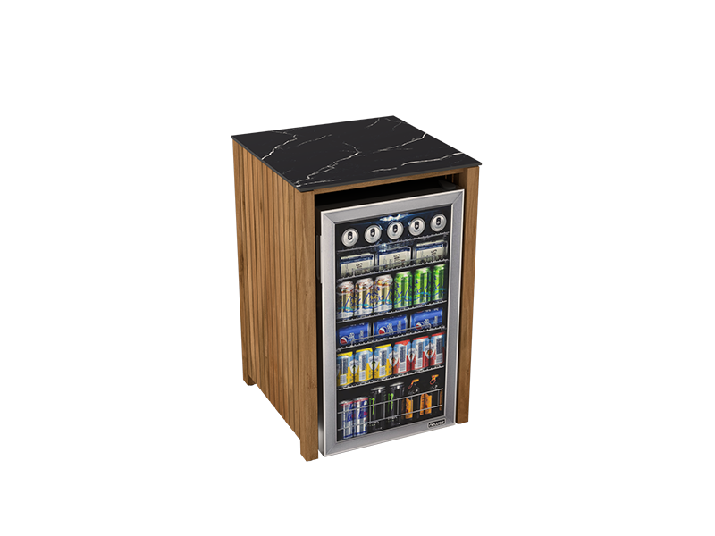 Amalfi Fridge Unit-Garden Furniture Centre-MidInstock,instock,MidRange,Reclaimed Furniture,Amalfi,Modular Furniture,Teak,Outdoor Furniture,Teak Garden Furniture,Ranges,Outdoor Kitchens,The Bari Outdoor Kitchen Range-{collection_title}