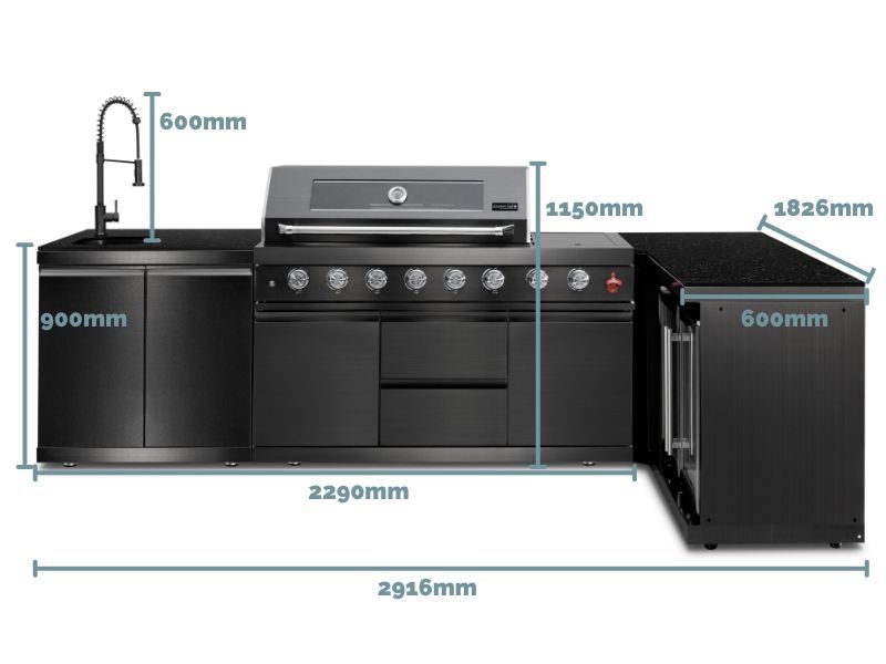 Premium Outdoor Corner Kitchen | Oasis Range