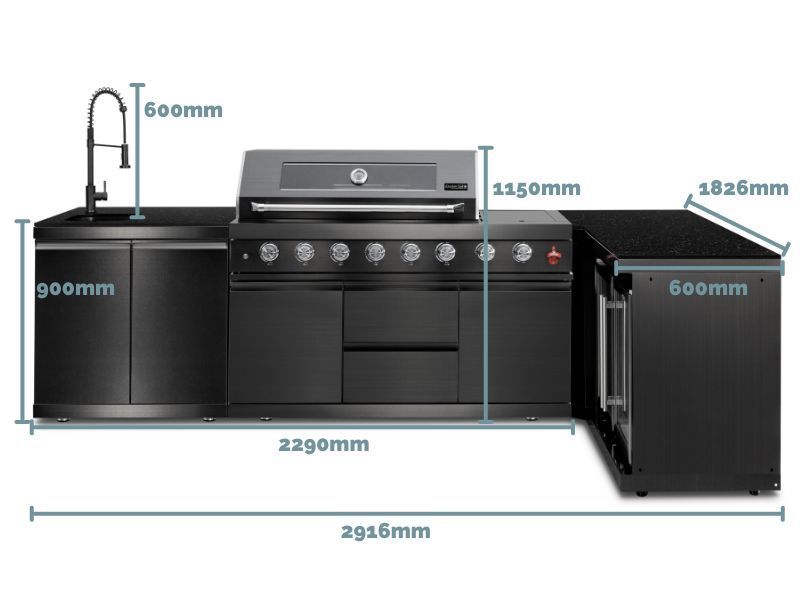 Premium Outdoor Corner Kitchen | Oasis Range-Garden Furniture Centre-HighRange,Fire Pits & BBQ's,Kitchen Set,Showroom exdis,BBQ Range,Outdoor Kitchens,Outdoor Kitchen,BBQ's,Modular Furniture,Oasis-{collection_title}