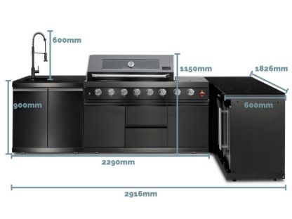 Premium Outdoor Corner Kitchen | Oasis Range