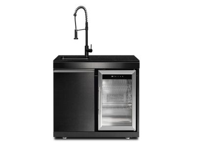 Premium Outdoor Kitchen Sink and Fridge Unit | Oasis Range