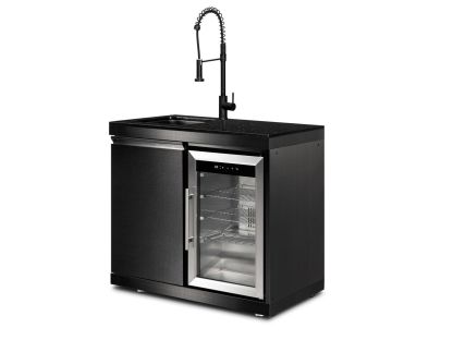 Premium Outdoor Kitchen Sink and Fridge Unit | Oasis Range
