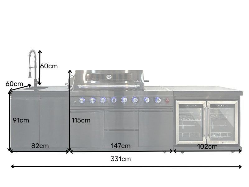 Premium Outdoor Kitchen | Oasis Range-Garden Furniture Centre-HighRange,Fire Pits & BBQ's,Kitchen Set,Showroom exdis,Oasis,Outdoor Kitchens,Outdoor Kitchen,BBQ's,Modular Furniture,BBQ Range-{collection_title}