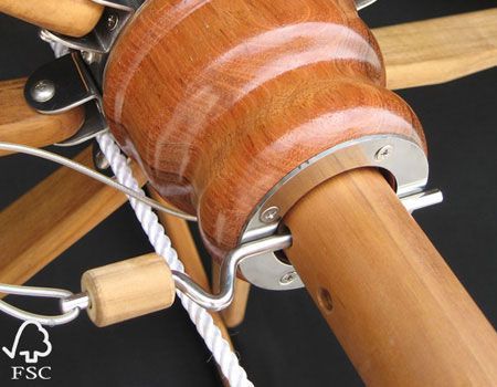 Diamond Teak Parasol 3.5m Diameter-Garden Furniture Centre-48Hour Dispatch,MidInstock,instock,MidRange,Commercial Parasols,Round,Parasols,Stand Alone Parasols Parasols,Stand Alone Parasols-{collection_title}