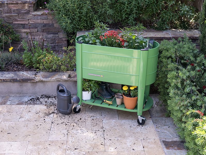 Permasteel Elevated Garden Bed | Olive Green