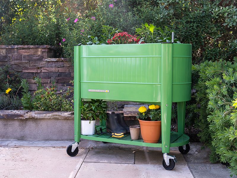 Permasteel Elevated Garden Bed | Olive Green