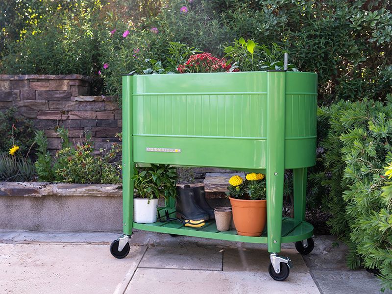 Permasteel Elevated Garden Bed | Olive Green