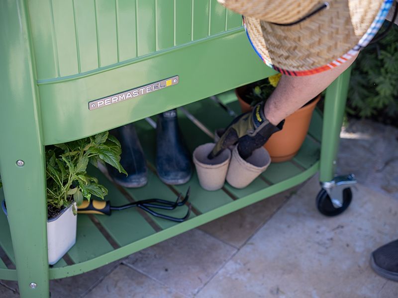 Permasteel Elevated Garden Bed | Olive Green