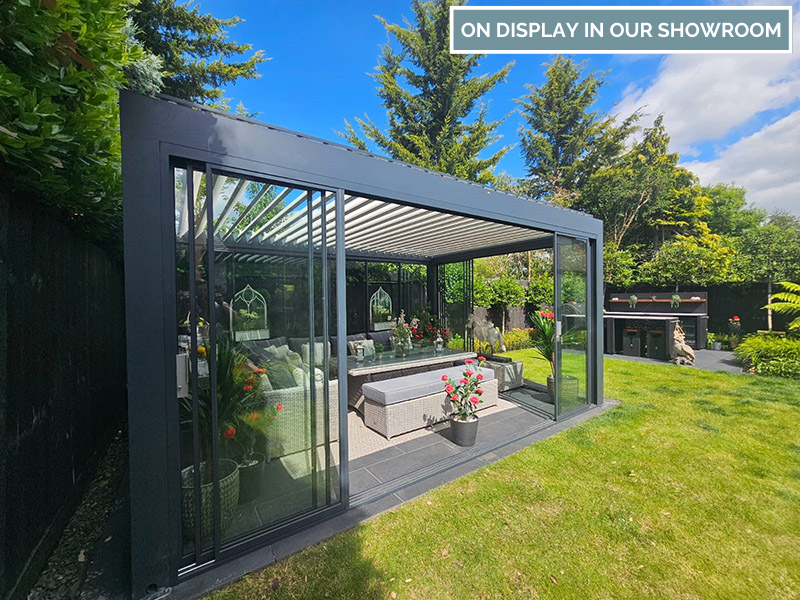 Mirage 5M x 3M Bioclimatic Pergola-Garden Furniture Centre-HighRange,Free Standing,Showroom exdis,Featured Products,Mirage,Metal Gazebos,Garden Rooms Gazebos,Bioclimatic Pergolas Gazebos,Gazebos,Bioclimatic Pergolas-{collection_title}