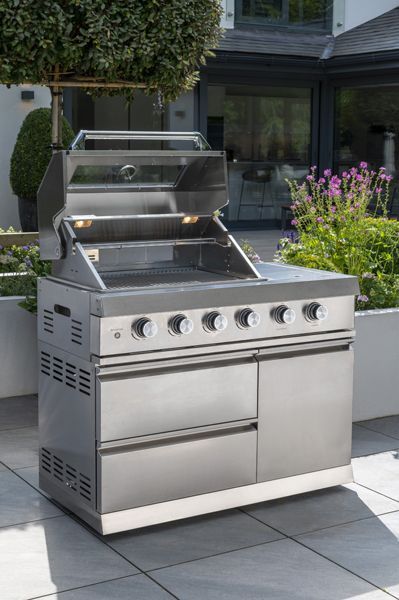 Premium Four Burner Kitchen BBQ | Norfolk Grills-Garden Furniture Centre-HighRange,Ranges,Fire Pits & BBQ's,Outdoor Kitchens,Outdoor Kitchen,BBQ's-{collection_title}