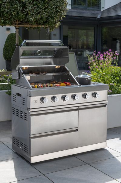 Premium Four Burner Kitchen BBQ | Norfolk Grills-Garden Furniture Centre-HighRange,Ranges,Fire Pits & BBQ's,Outdoor Kitchens,Outdoor Kitchen,BBQ's-{collection_title}