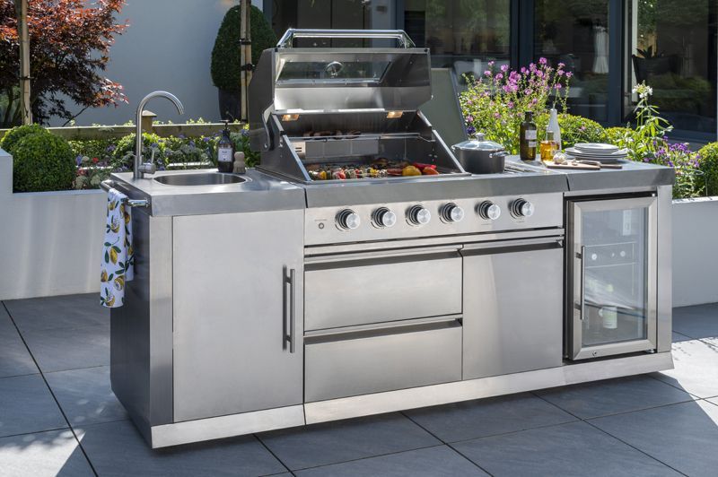 Premium Four Burner Kitchen BBQ | Norfolk Grills-Garden Furniture Centre-HighRange,Ranges,Fire Pits & BBQ's,Outdoor Kitchens,Outdoor Kitchen,BBQ's-{collection_title}