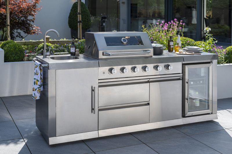 Premium Four Burner Kitchen BBQ | Norfolk Grills-Garden Furniture Centre-HighRange,Ranges,Fire Pits & BBQ's,Outdoor Kitchens,Outdoor Kitchen,BBQ's-{collection_title}