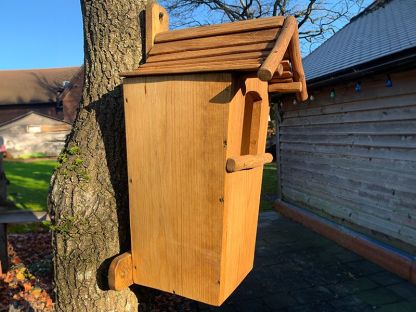 Rustic Oak Owl Box