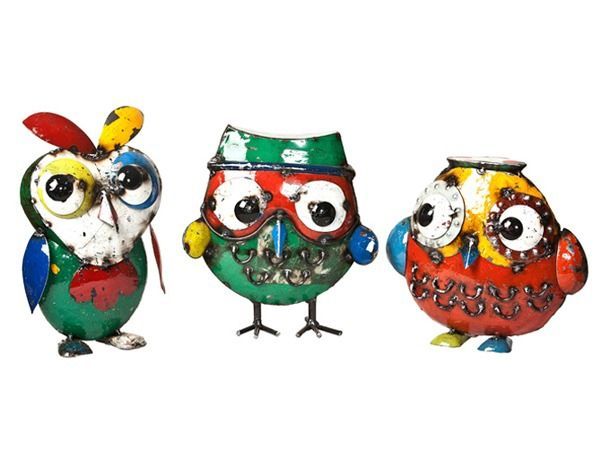 Owl Trio -Garden Furniture Centre-48Hour Dispatch,LowRange,Ornaments,Ranges,Animal Garden Ornaments,Think Outside Range,Metal Garden Ornaments,Think Outside Range Ranges,Ornaments Accessories,Accessories-{collection_title}