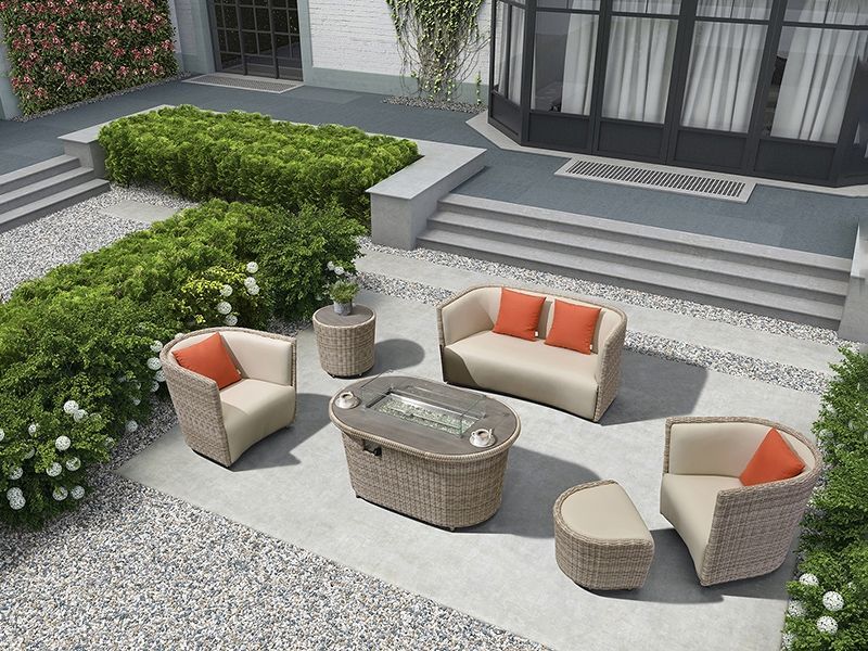 St. Tropez 6 Piece Suite With Firepit | BLACK FRIDAY MONTH
