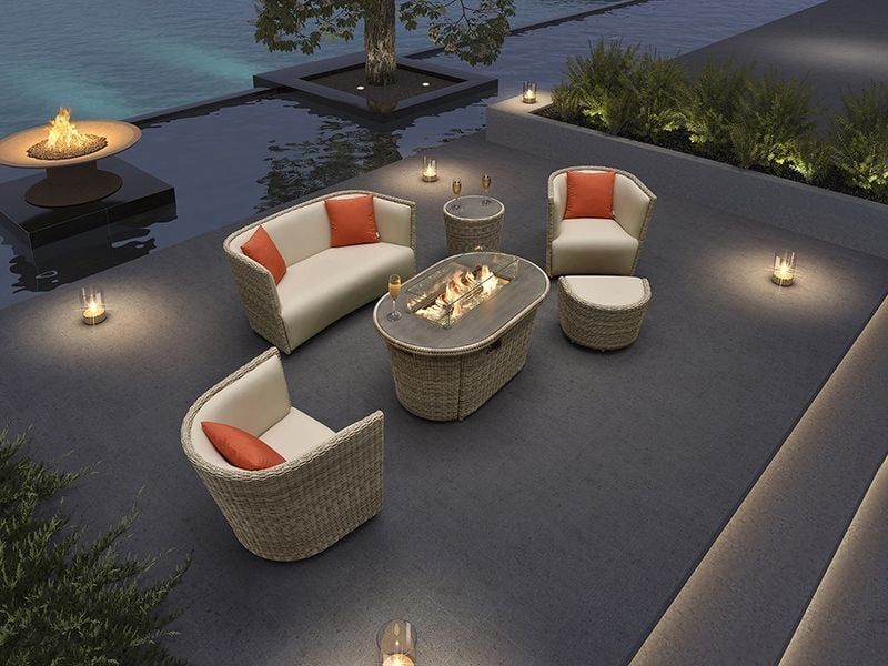 St Tropez Firepit Table-Garden Furniture Centre-MidInstock,instock,MidRange,Outdoor Lounging,Outdoor Furniture,Rattan Furniture-{collection_title}