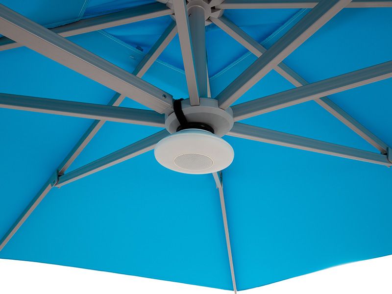 LED Parasol Light with Bluetooth Speaker