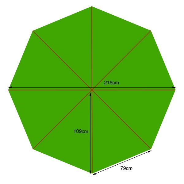 210cm Diameter Canopy Only-Garden Furniture Centre-48Hour Dispatch,LowRange,Under 100,Round,Parasols,Parasol Canopies & Covers,Accessories-{collection_title}