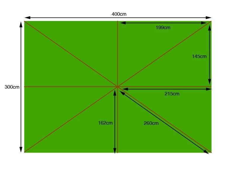 4m X 3m Rectangular - 8 Pockets Canopy Only-Garden Furniture Centre-48Hour Dispatch,LowRange,Under 100,Parasols,Parasol Canopies & Covers,Accessories-{collection_title}
