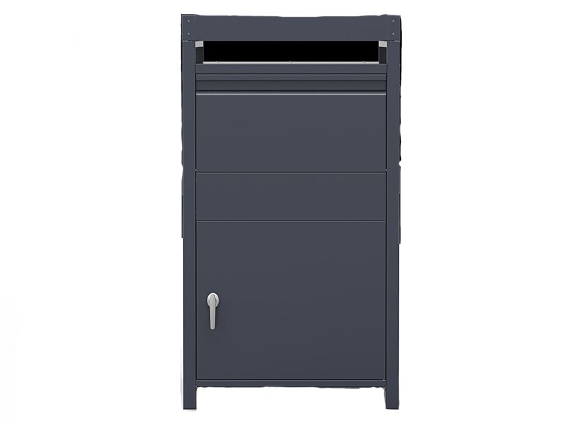 Anthracite Galvanized Steel Parcel Box With Planter