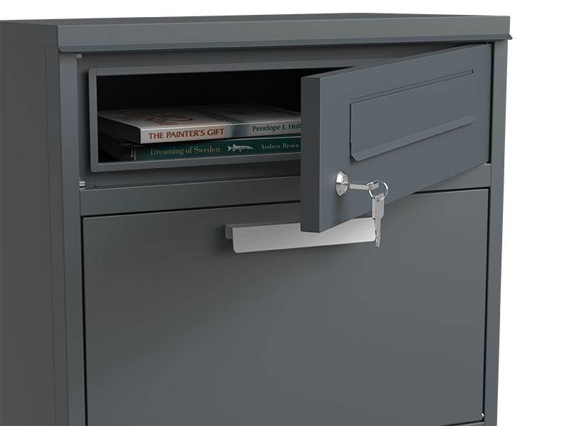Anthracite Parcel And Letter Box | November Offers-Garden Furniture Centre-Parcel Box,LowRange,Accessories,Outdoor Storage,Storage Accessories,Wheelie Bin Storage,Wheelie Bin Covers,Monthly Offers-{collection_title}