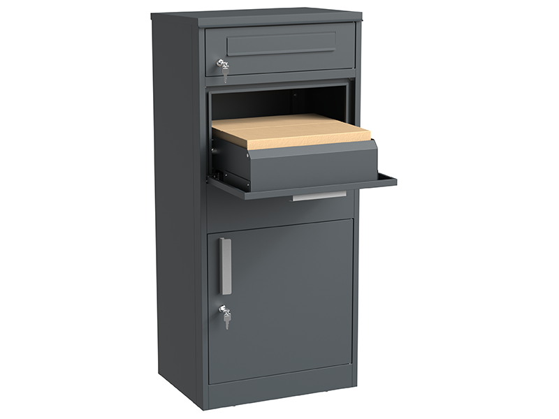 Anthracite Parcel And Letter Box | November Offers-Garden Furniture Centre-Parcel Box,LowRange,Accessories,Outdoor Storage,Storage Accessories,Wheelie Bin Storage,Wheelie Bin Covers,Monthly Offers-{collection_title}