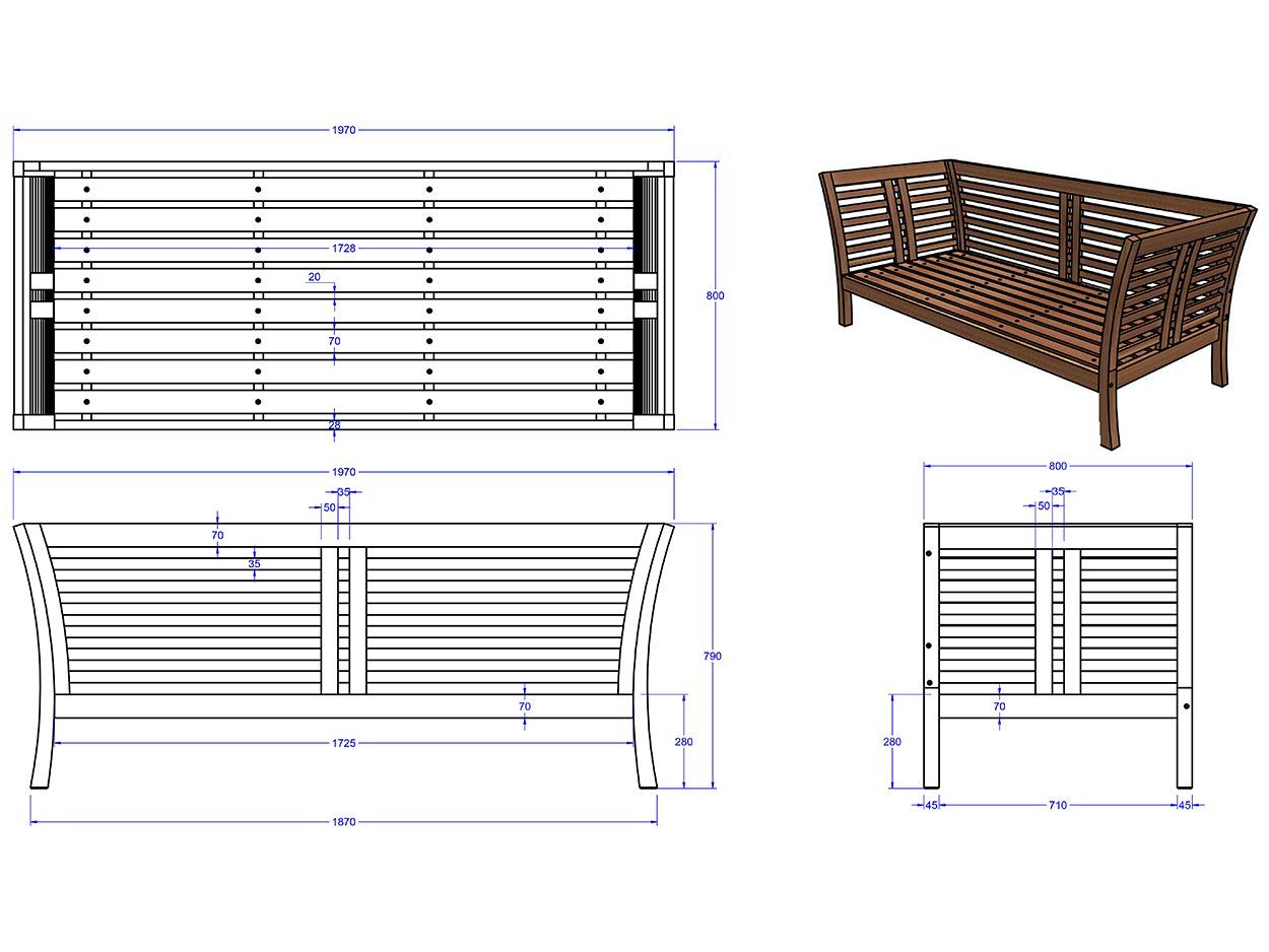 Paris Sofa | FSC® Certified-Garden Furniture Centre-HighRange,Teak Garden Furniture,FSC®,Teak,Teak Sofas,Showroom on Display,Outdoor Lounging,Outdoor Furniture-{collection_title}
