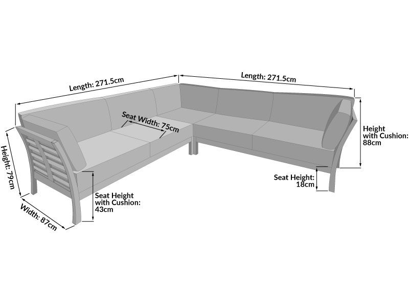 Paris Teak Corner Unit | FSC® Certified-Garden Furniture Centre-HighRange,img,Corner Lounge Units,Outdoor Furniture,Teak Garden Furniture,FSC®,Teak,Teak Sets,Teak Sofas,Showroom on Display-{collection_title}