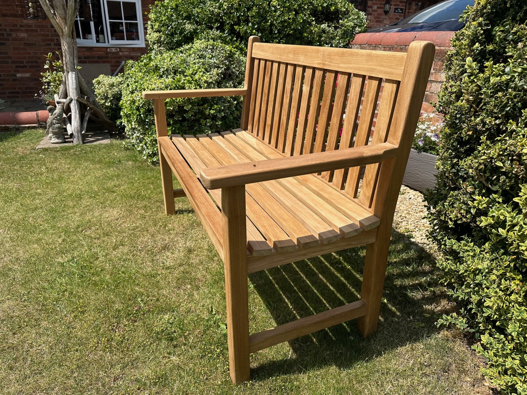 Park Bench | 1.2m-Garden Furniture Centre-MidInstock,instock,MidRange,park benches,Teak,Benches,Teak Benches Benches,Teak Benches,Memorial Benches-{collection_title}