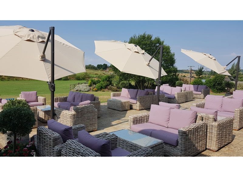 Cantilever Parasol - Roma 3.5m Diameter -Garden Furniture Centre-MidInstock,instock,MidRange,Round,Parasols,Cantilever Parasols Parasols,Roma Parasol Range,Cantilever Parasols,Sale-{collection_title}