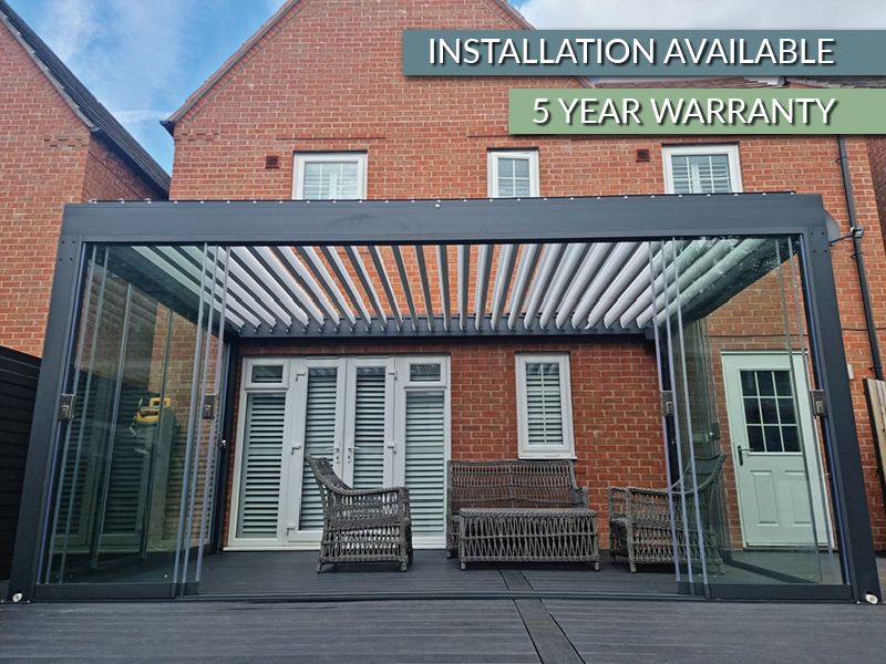 Pergo-Lux 5 x 3M Wall Mounted T6 | Garden Room | Ex-Display