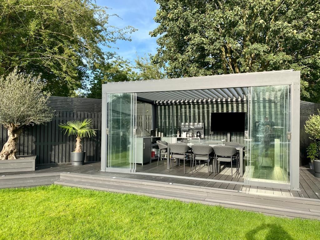 Bioclimatic Pergola 5 x 3.5M Free Standing | T6-Garden Furniture Centre-HighRange,Free Standing,Gazebos,Metal Gazebos,Garden Rooms Gazebos,Bioclimatic Pergolas Gazebos,Boxing Day Sale-{collection_title}