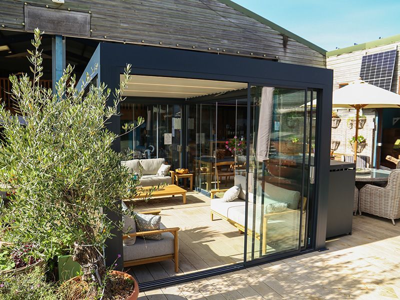 Mirage 4M x 3M Bioclimatic Pergola-Garden Furniture Centre-HighRange,Free Standing,Showroom exdis,Mirage,Metal Gazebos,Garden Rooms Gazebos,Bioclimatic Pergolas Gazebos,Gazebos,Bioclimatic Pergolas-{collection_title}