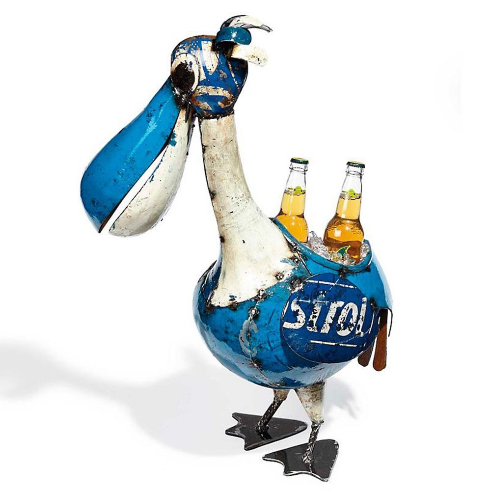 Pete The Pelican Drinks Tub Coastal -Garden Furniture Centre-48Hour Dispatch,LowRange,Ornaments Accessories,Ornaments,Accessories,Ranges,Animal Garden Ornaments,Think Outside Range,Metal Garden Ornaments,Novelty Drinks Coolers,Think Outside Range Ranges-{collection_title}