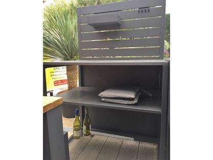 Outdoor Kitchen Unit With Back Shelf
