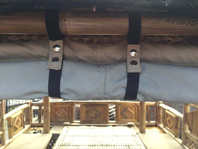 Bamboo Gazebo Square 10ft X 11.6ft-Garden Furniture Centre-HighRange,Gazebos,Wooden Gazebos Gazebos,Wooden Gazebos-{collection_title}