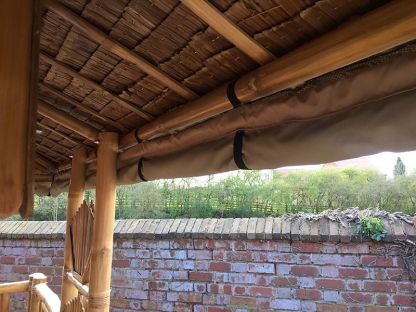 Bamboo Gazebo Square 10ft X 11.6ft