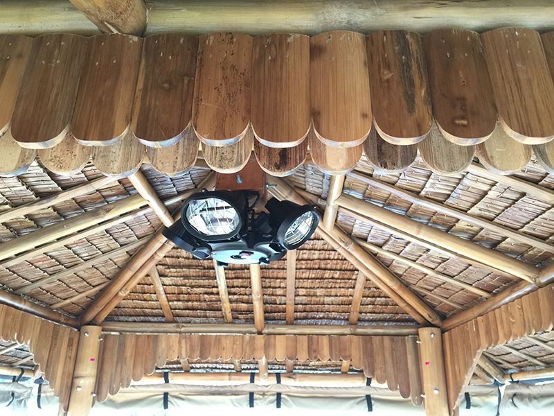 Bamboo Gazebo Square 10ft X 11.6ft-Garden Furniture Centre-HighRange,Gazebos,Wooden Gazebos Gazebos,Wooden Gazebos-{collection_title}