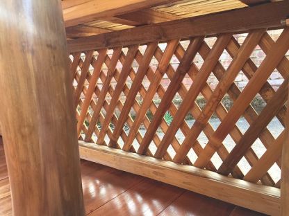 Bamboo Gazebo Square 10ft X 11.6ft