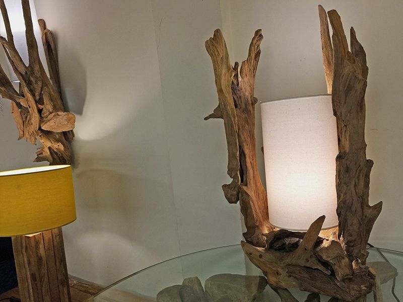 Bion Table Lamp -Garden Furniture Centre-Root,LowRange,Accessories,Conservatory,Reclaimed Furniture,Indoor Accessories,Indoor Lighting,Teak,Lights-{collection_title}