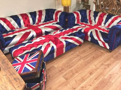 Union Jack Three Seater Sofa