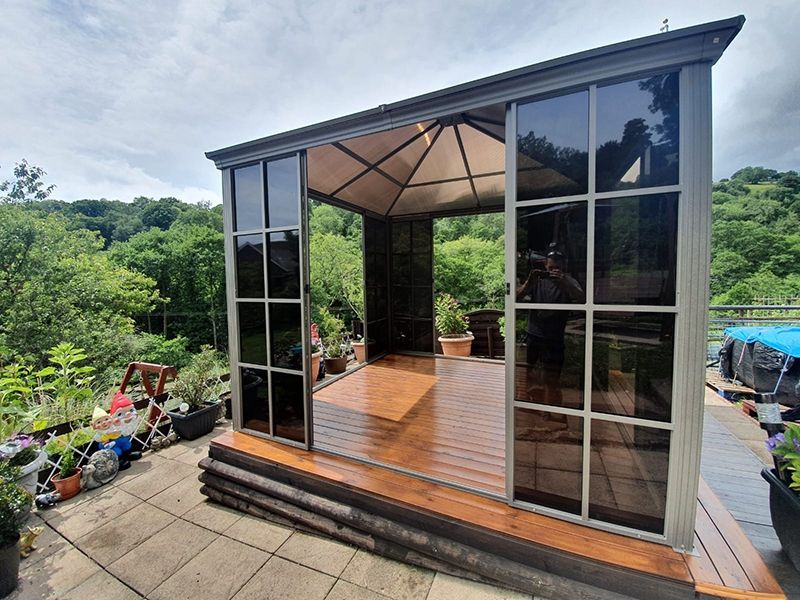 Four Seasons Screen House 3m x 3m-Garden Furniture Centre-HighRange,Screenhouse,Free Standing,Gazebos,Metal Gazebos,All Seasons Gazebos,All Seasons Gazebo Range,Garden Rooms Gazebos,All Seasons Range-{collection_title}