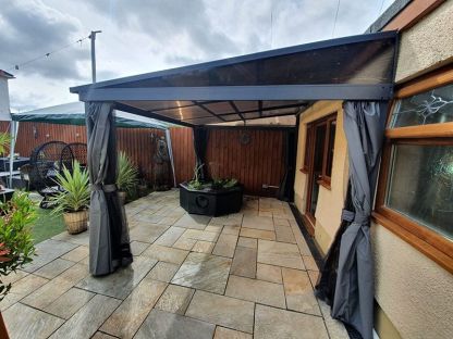 Four Seasons Wall Mounted Gazebo 3m x 3.65m | BLACK FRIDAY MONTH