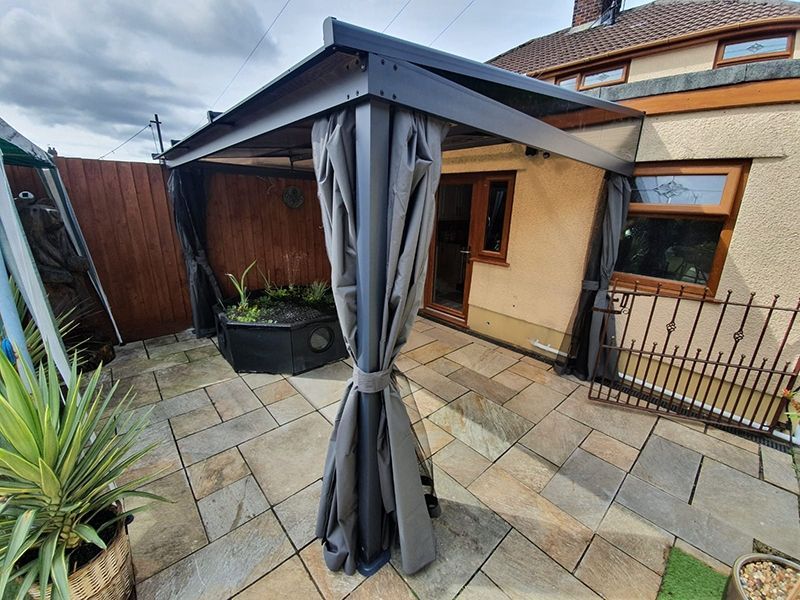 Four Seasons Wall Mounted Gazebo 3m x 3.65m | BLACK FRIDAY MONTH