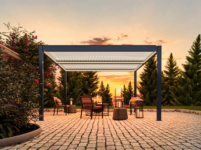 Eclipse 6 X 3m LED Motorised Pergola | Free Standing