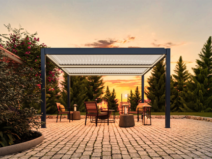 Eclipse 6 X 3m LED Motorised Pergola | Free Standing