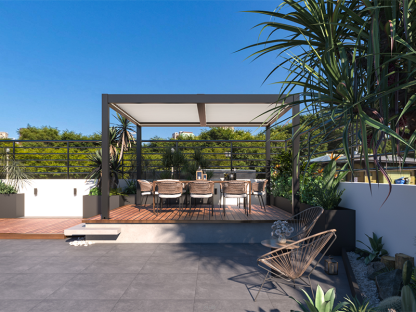 Eclipse 6 X 3m LED Motorised Pergola | Free Standing