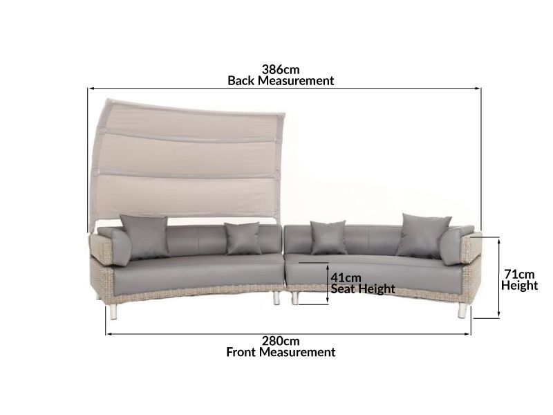 Medium Meteor Pienza Modular Set -Garden Furniture Centre-HighRange,Outdoor Lounging,Outdoor Furniture,Rattan Furniture,Meteor Range-{collection_title}