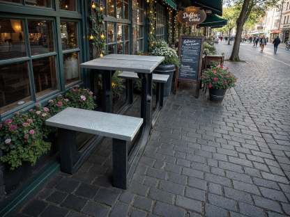 Eco Bistro Picnic Table 60cm-Garden Furniture Centre-MidInstock,instock,MidRange,Dining Table,Outdoor Furniture,Benches,Picnic Tables,Eco Bench Range,Outdoor Dining,Recycled Eco-Benches,Tables-{collection_title}